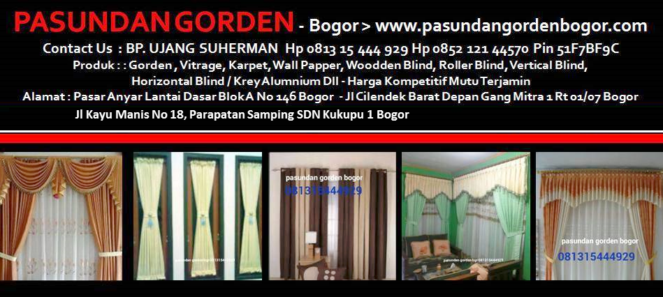 PASUNDAN GORDEN - Bogor - Gorden, Karpet,  Wall papper, Vertical Blinds, Horizontal Blinds