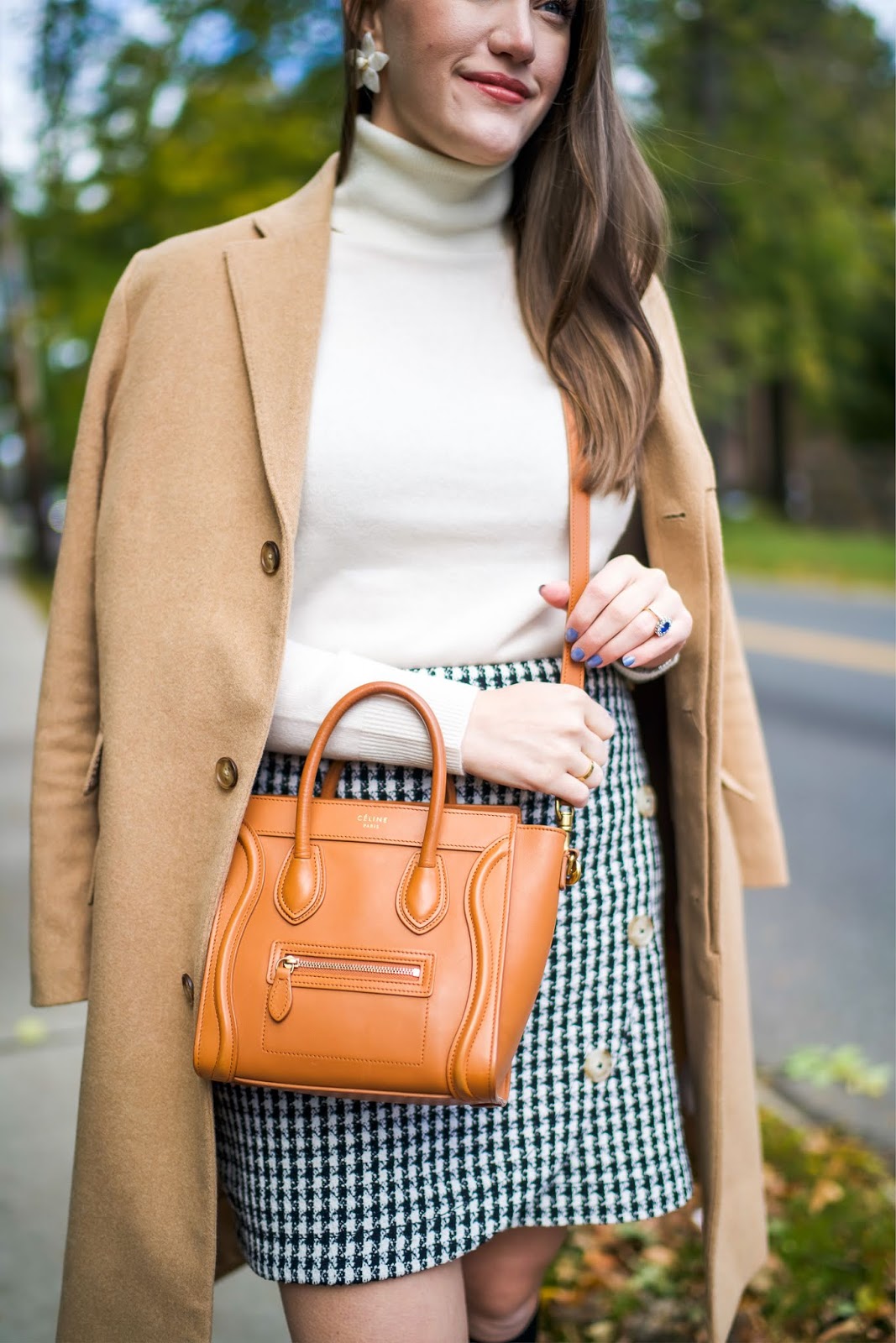 A Houndstooth Skirt for Winter and Fall | Connecticut Fashion and ...