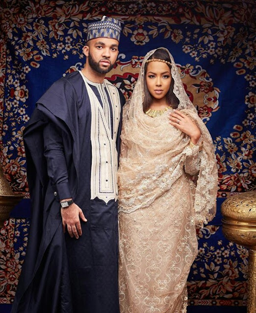 Best looking couple in Nigeria? See pre-wedding photos of billionaire daughter Mairama Indimi and her groom Mustafa Masango