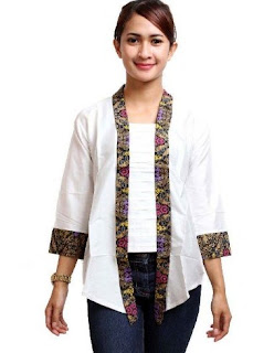 Baju batik wanita kombinasi untuk kerja Baju batik wanita kombinasi untuk kerja