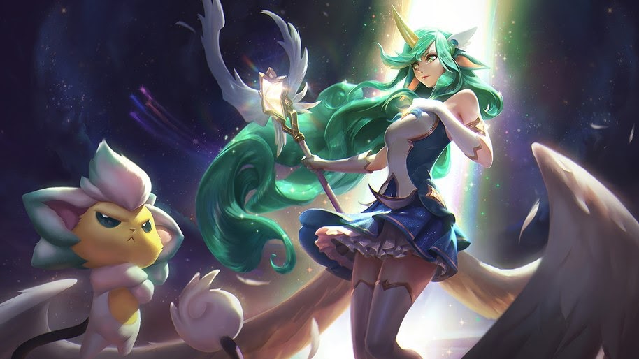 Soraka, LoL, Star Guardian, Splash Art, 4K, 836 Wallpaper