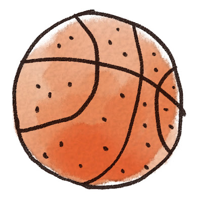 バスケットボールのイラスト（スポーツ器具）