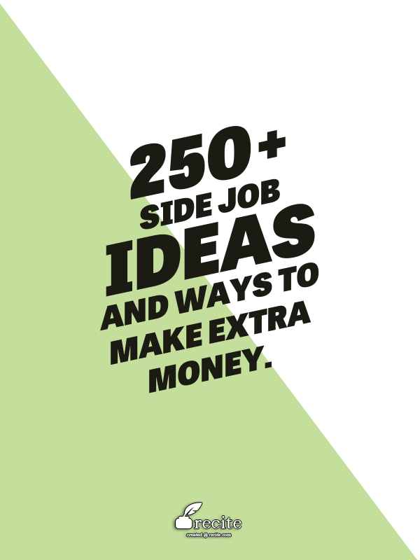 Financial Finds 250+ Side Job Ideas