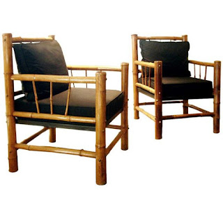 kursi terbuat dari bambu