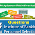 Questions on IBPS AFO –2016 Agricultural Field Officer