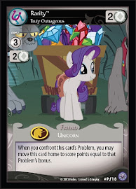 My Little Pony Rarity, Truly Outrageous Premiere CCG Card