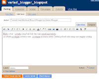 Tutorial Cara Membuat Blog di Blogger