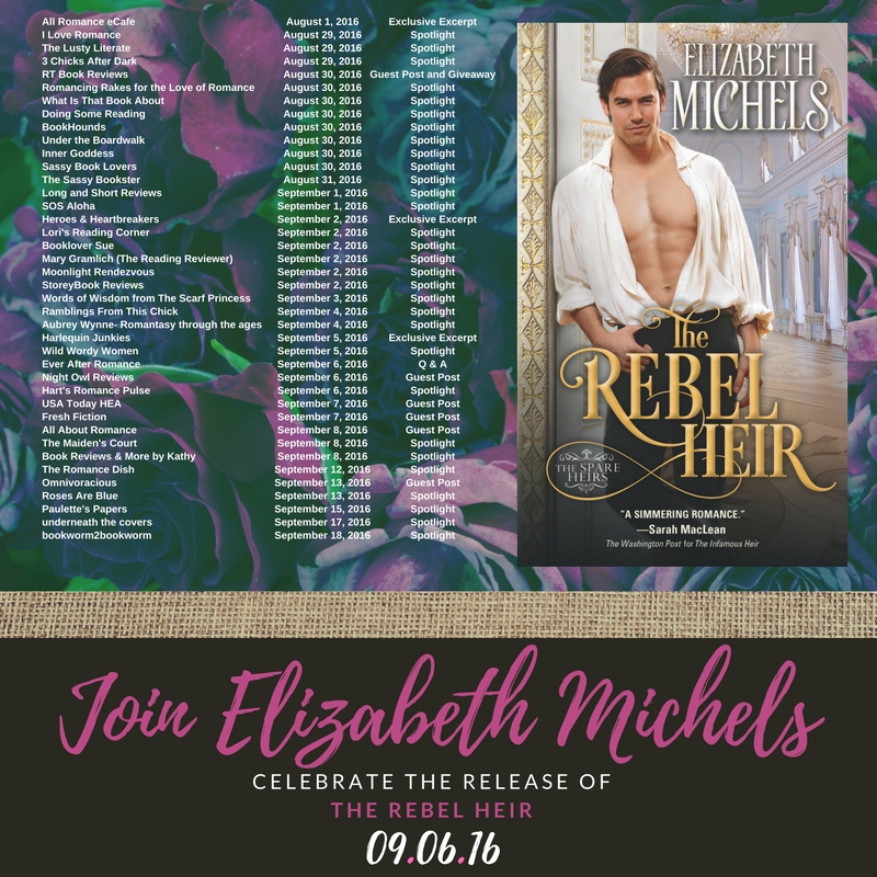 The Romance Dish Spotlight Elizabeth Michels' The Rebel Heir
