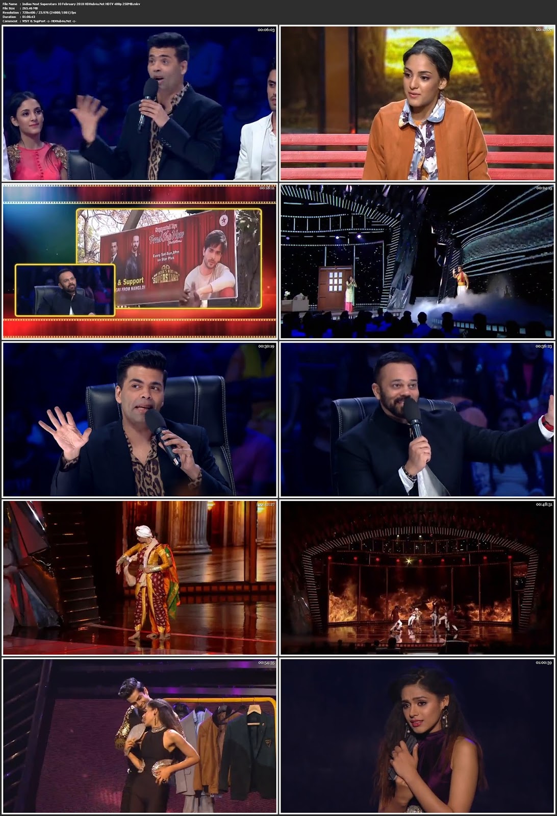 Indias Next Superstars 10th February 2018 HDTV 480p 250MB Download