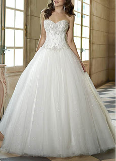 Sweetheart Neckline Cinderella Wedding Dresses