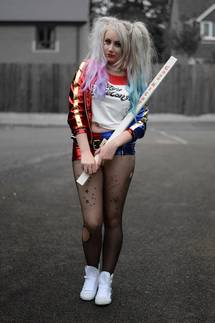 Sammi Jackson - Harley Quinn Outfit - Halloween Look 2 #bmspookbook