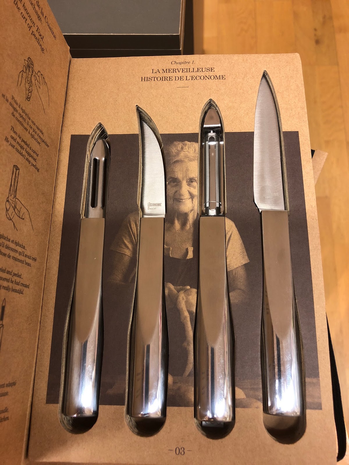 L'ECONOME-Couteau de cuisine 15 cm Degrenne en gris