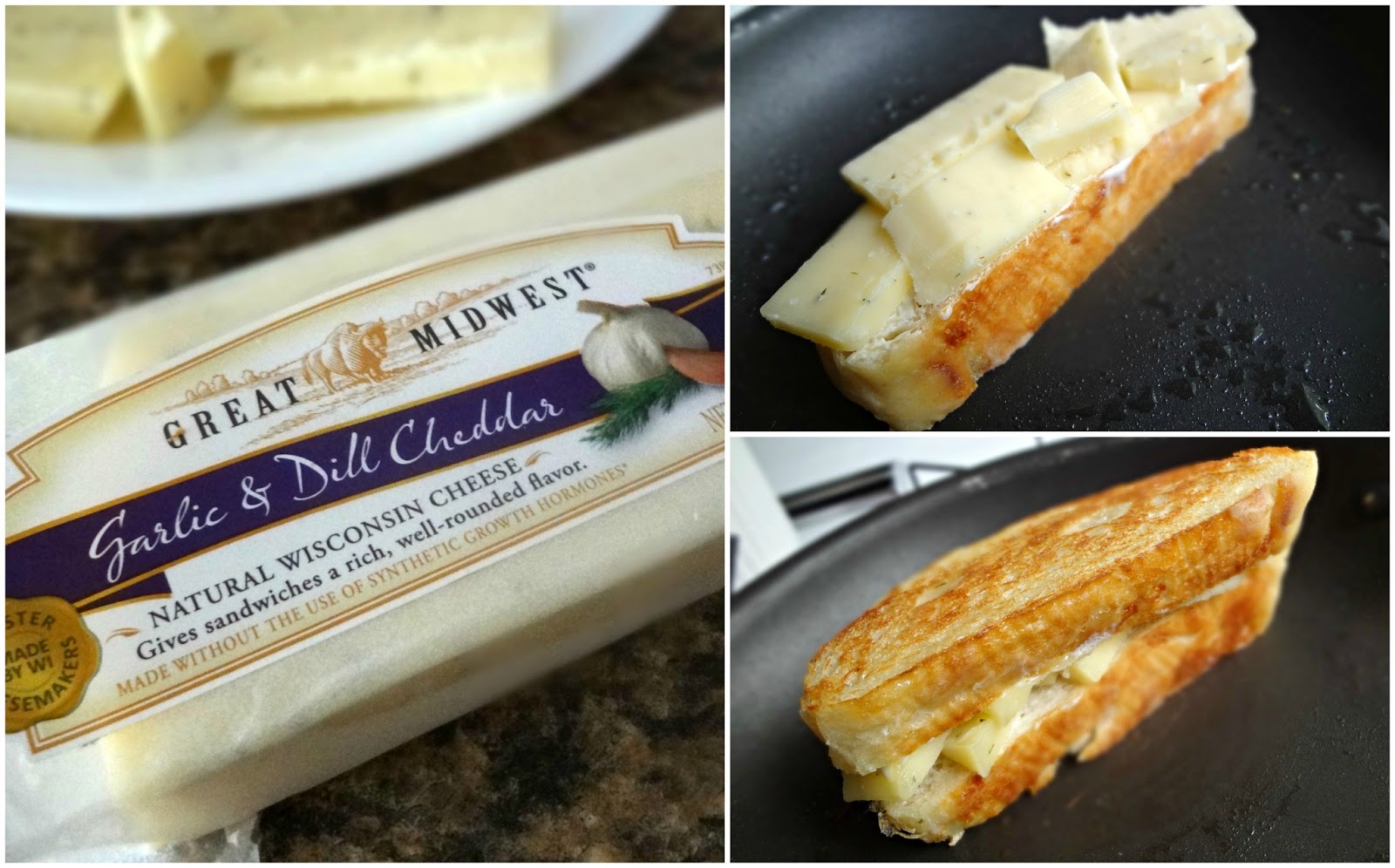 The Cooking Actress Garlic Herb Ciabatta Grilled CheeseGreat Midwest