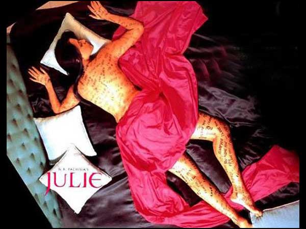 Neha Dhupia in Julie, Julie movie poster, Neha Dhupia thighs