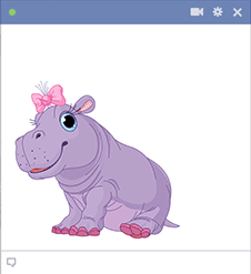 Girl Hippo Icon