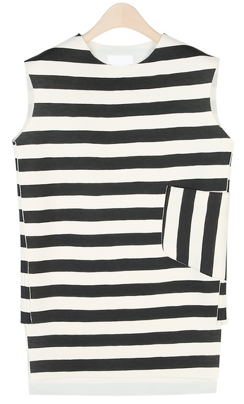 [Stylenanda] Striped Cushion Sleeveless Dress | KSTYLICK - Latest ...