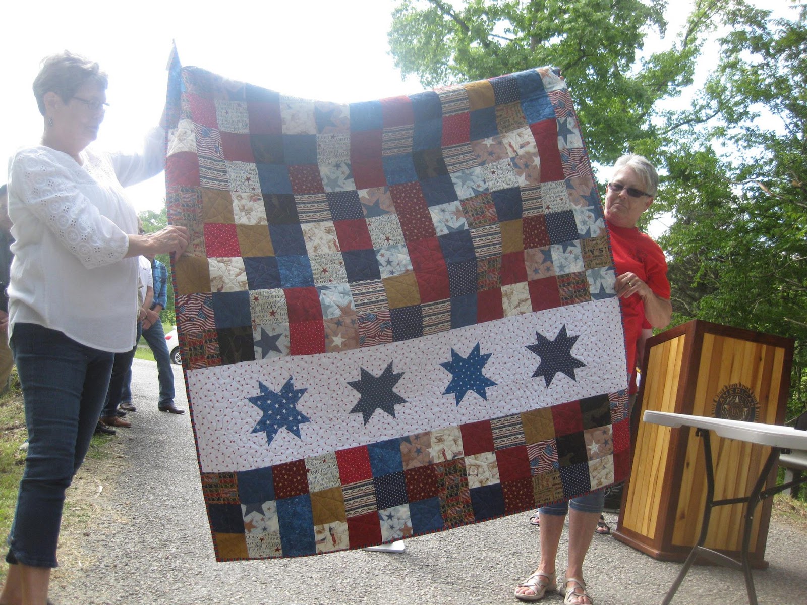 Quilting and Sewing with the Fabrik Emporium Quilts For Vets