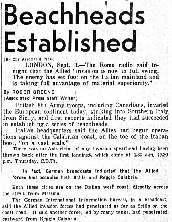 1000 Men 1000 Stories Articles Italy September 3 1943 Pt 2 1000-men-1000-stories-articles-italy-september-3-1943-pt-2