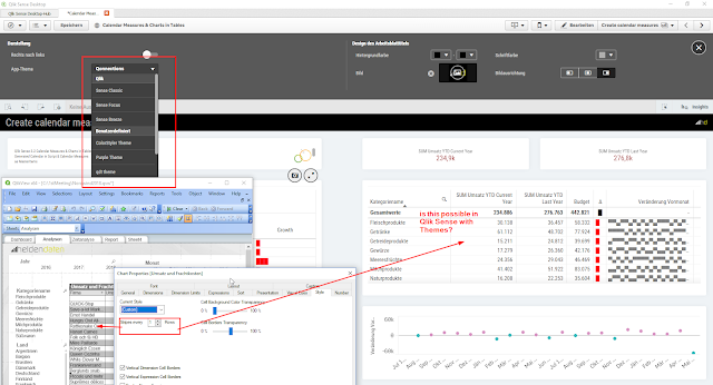 QlikView vs. Qlik Sense Zebra Stripes