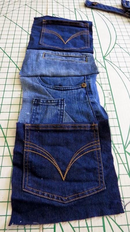 Creating my way to Success: Upcycled Jeans Pocket Organiser