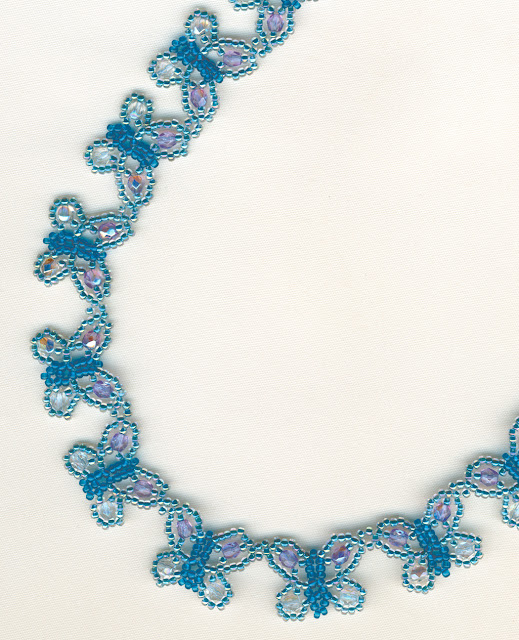 Bead Patterns and Ideas The original Butterfly necklace tutorial by