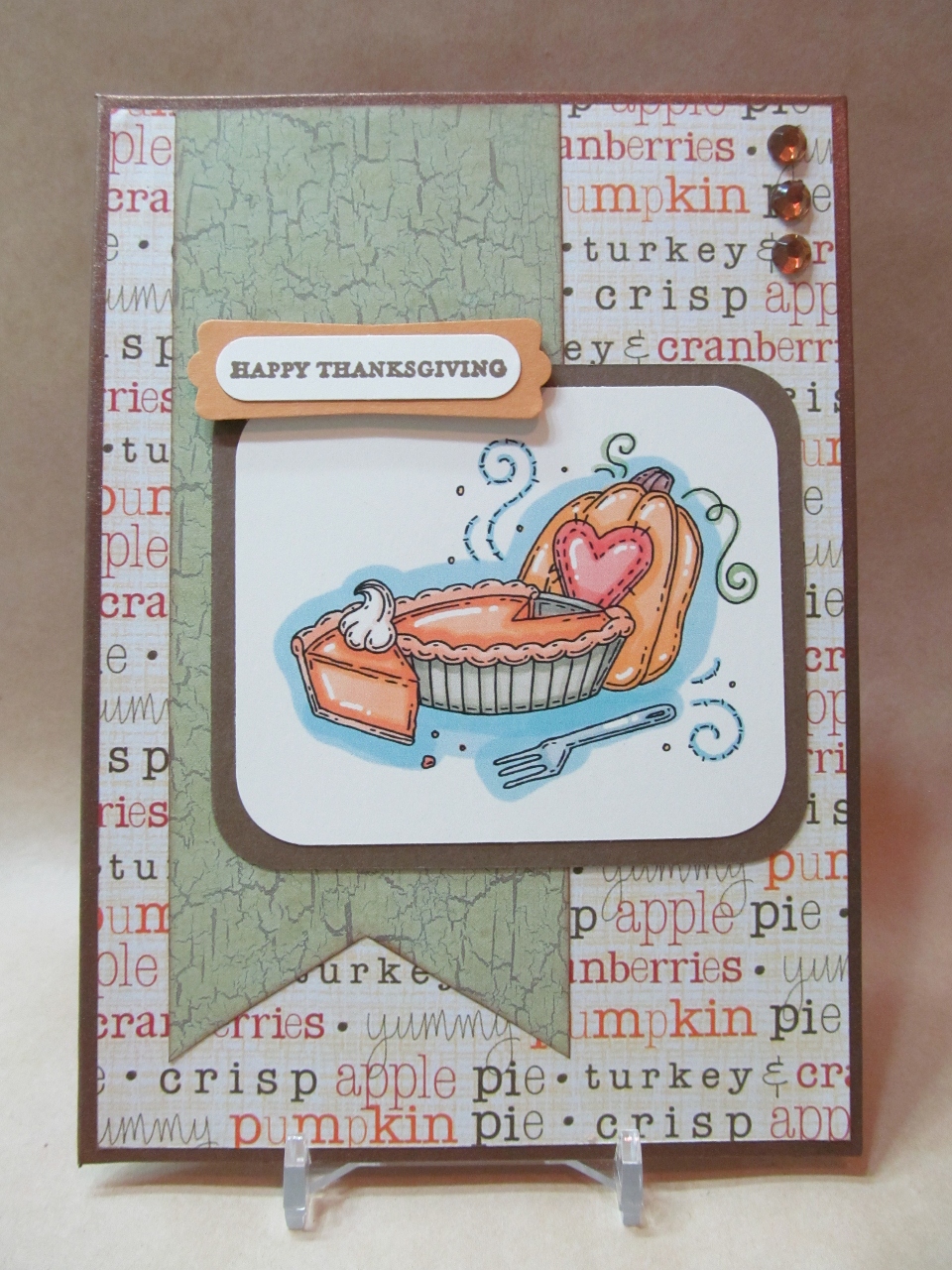 Savvy Handmade Cards Pumpkin Pie Thanksgiving Card Savvy Handmade Cards Pumpkin Pie Thanksgiving Card