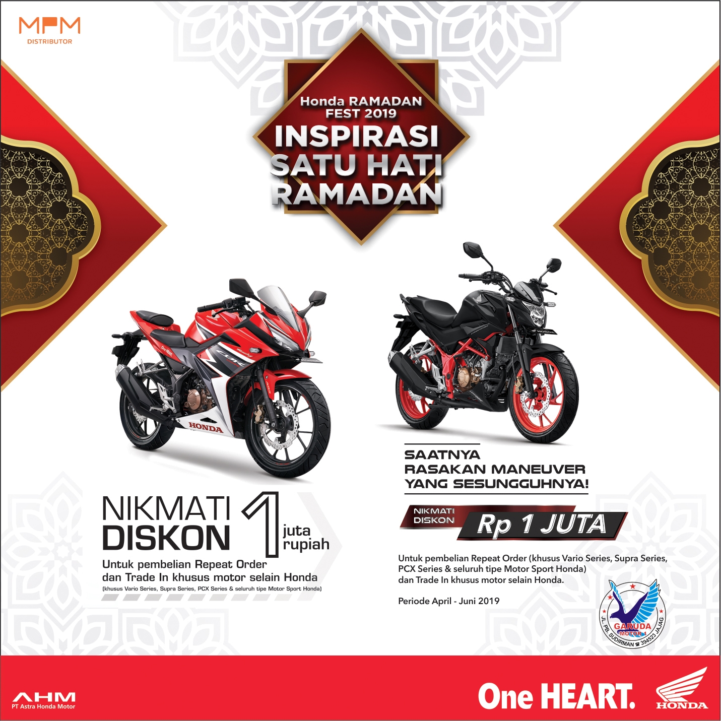 Inspirasi Satu Hati Ramadhan Diskon 1 Juta Dealer Honda