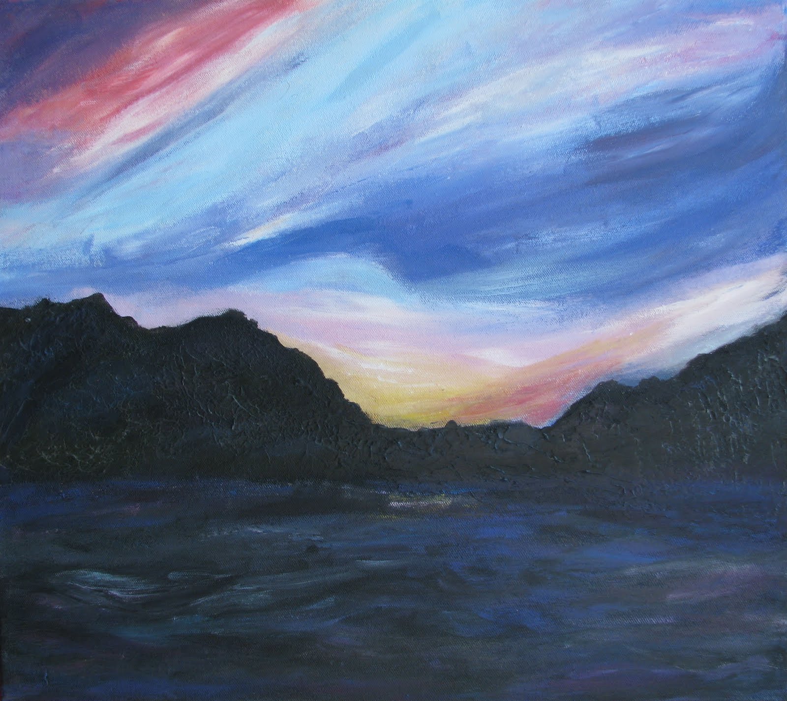 Maple Hill High School Art Drawing and Painting Acrylic Landscape