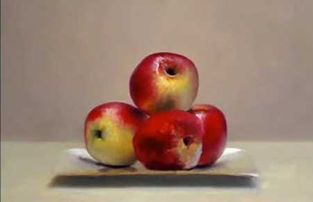 Painting Demo - Still Life - apples