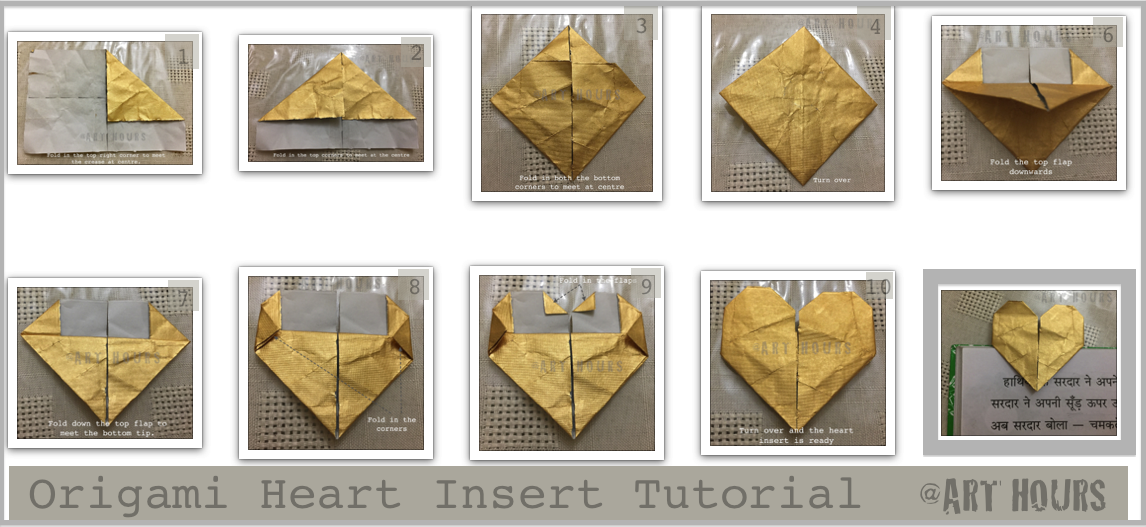 ArchGuide Heart Insert from Chocolate Wrapper