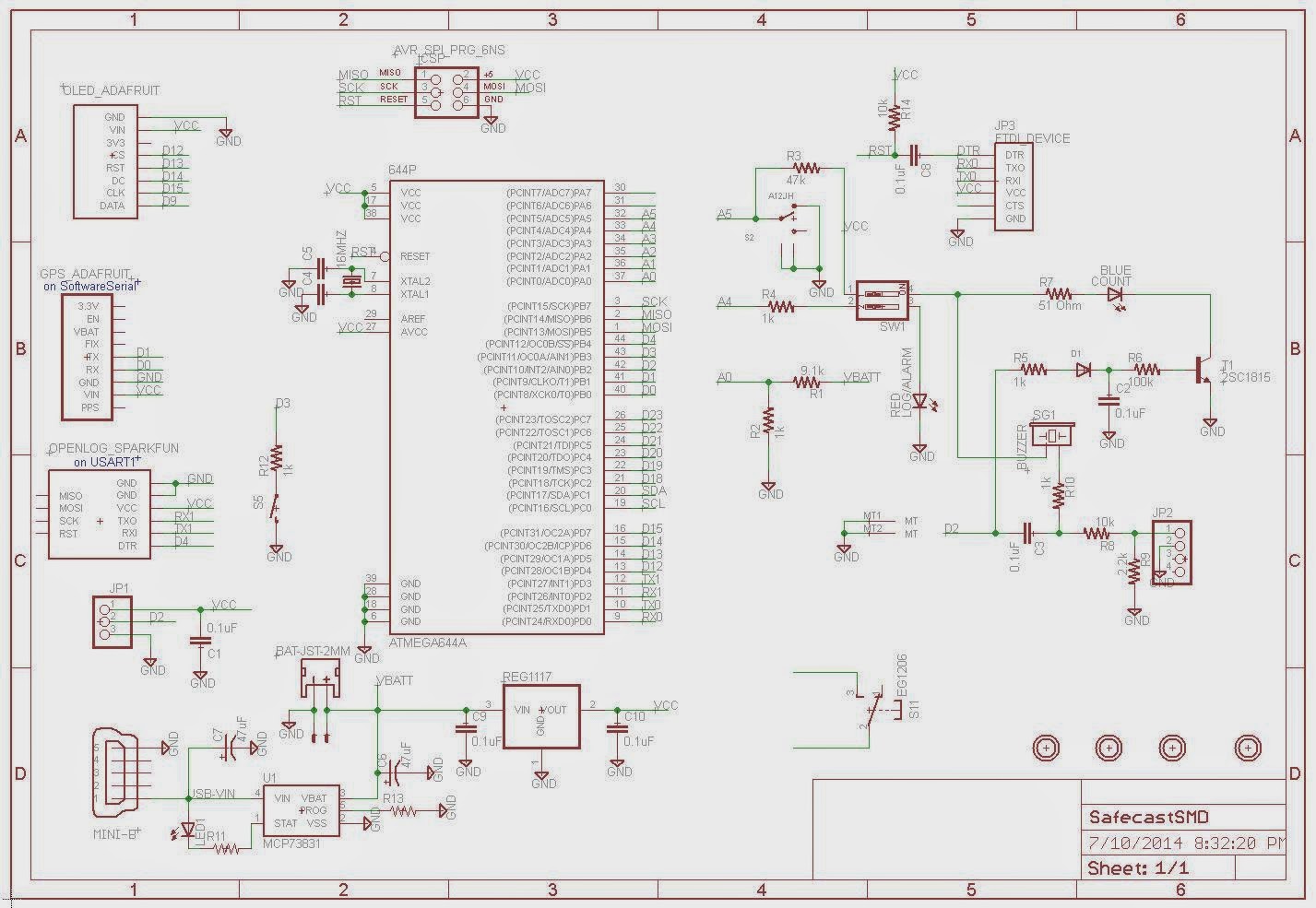 Wise time with Arduino: bGeigie Nano PCB remixed