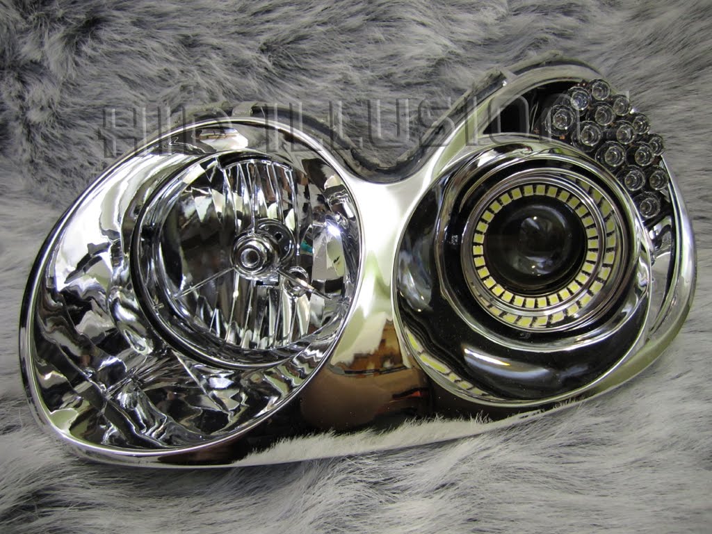 HID ILLUSIONZ Hyundai Sonata Custom LED Angel Eyes TSX Projector HID