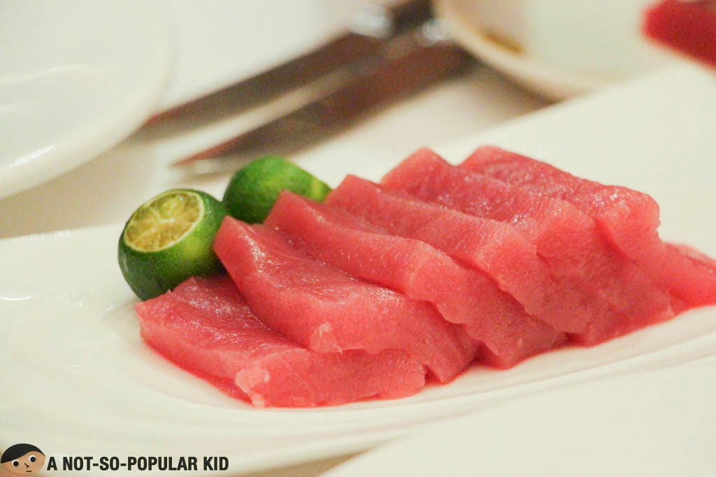 The Tuna Sashimi of Cru Steakhouse for the Seafood Special this March
