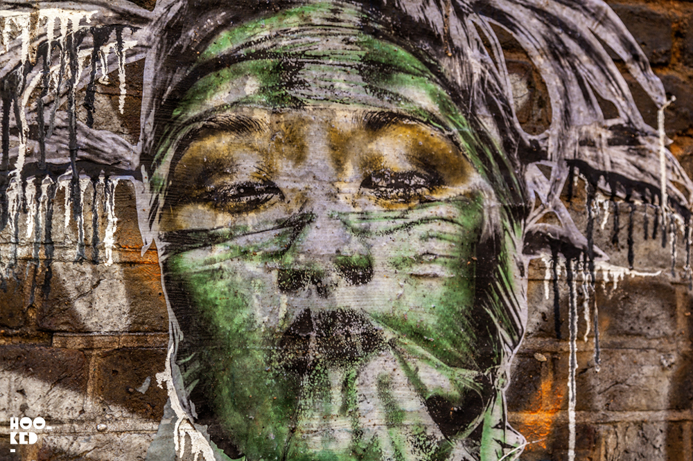 Eddie Colla, Street Art Wheatpastes in London. Photo ©Hookedblog / Mark Rigney