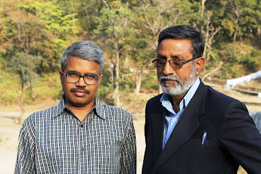 S.Rajen Todariya with Dilip Mandal in Kotdwar, Garhwal