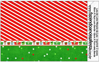 Navidad a Rayas: Etiquetas para Candy Buffet para Imprimir Gratis. Etiquetas para Imprimir Gratis de Navidad a Rayas.