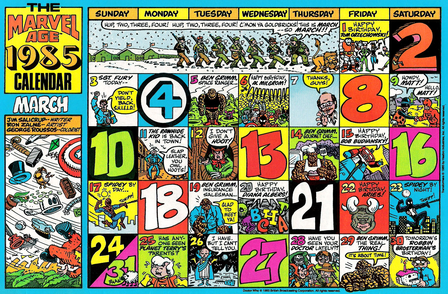 The Dork Review Cool Calendar March The Dork Review Cool Calendar March