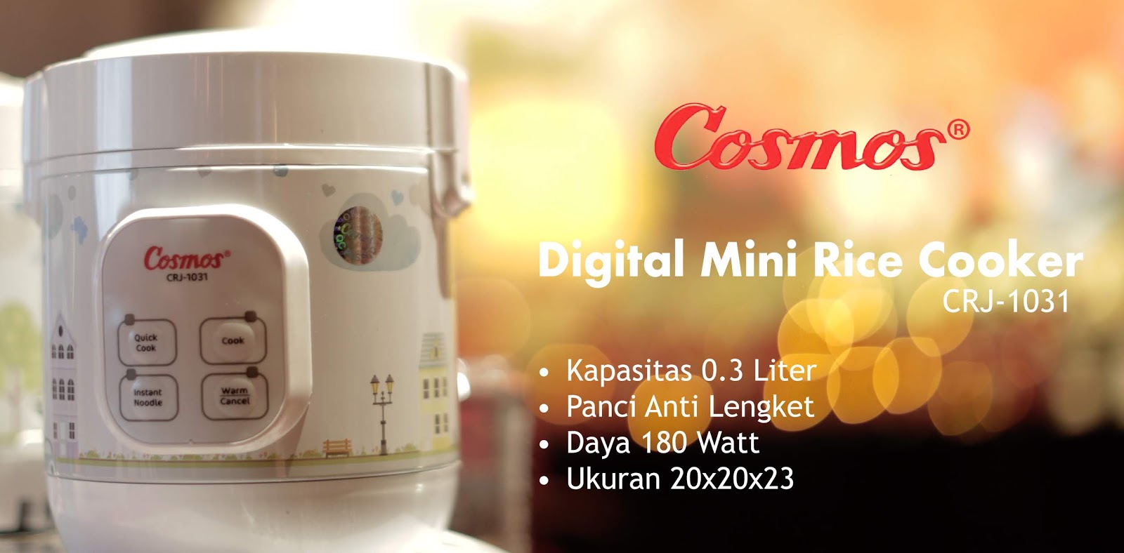 Masak Anti 'Rempong' Bersama Cosmos Mini Rice Cooker katatian
