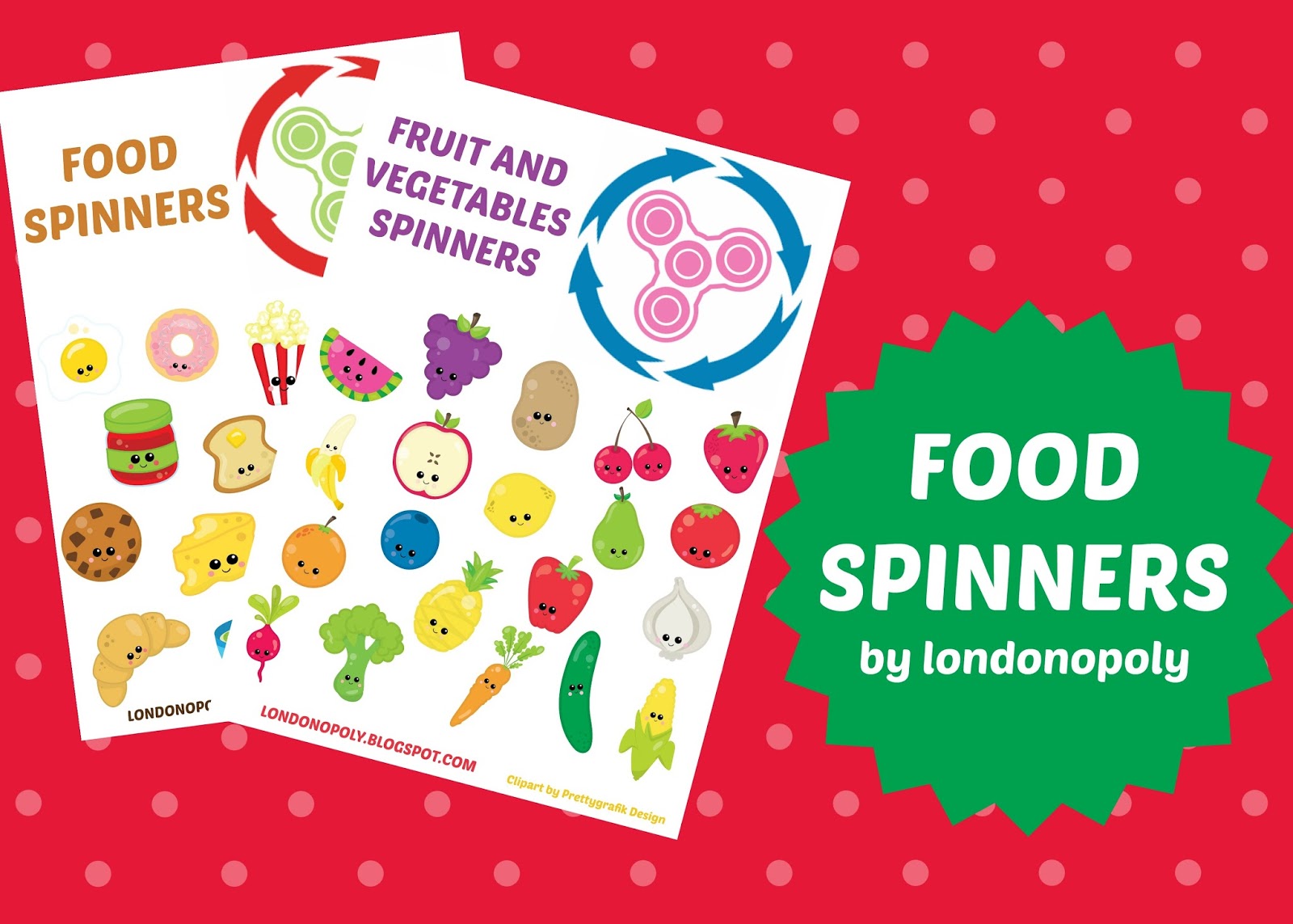 Londonopoly Food spinners obrazkowe szaleństwo ze spinnerami ;)