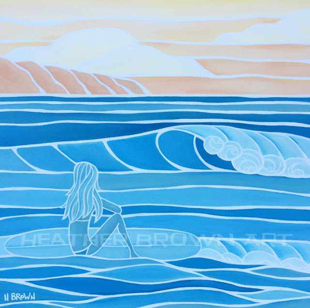 The Surf Art of Heather Brown Original surf art from Hawaii artist