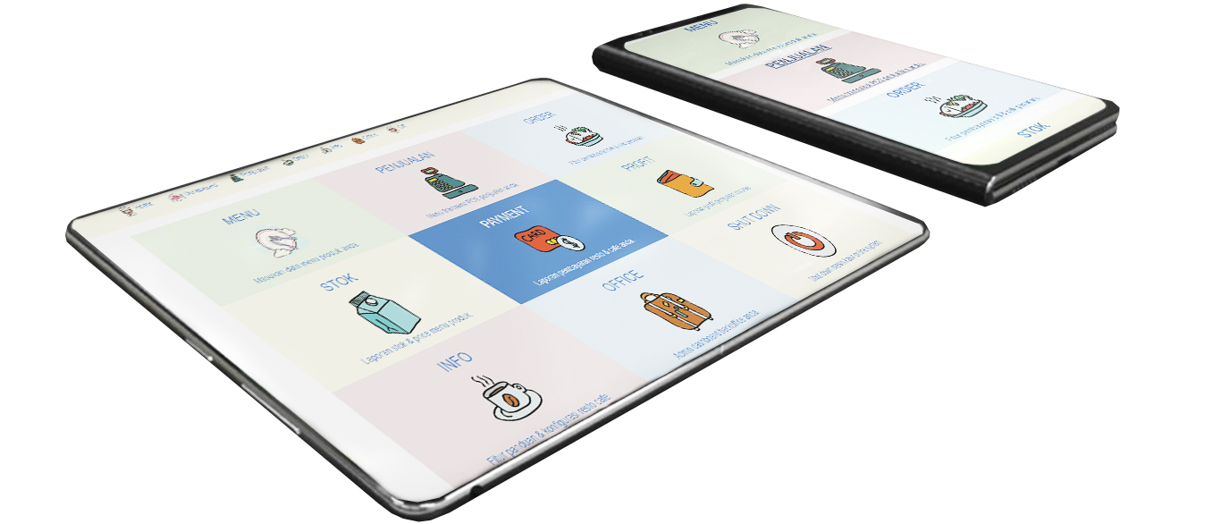 Restoran cafe online system mobile