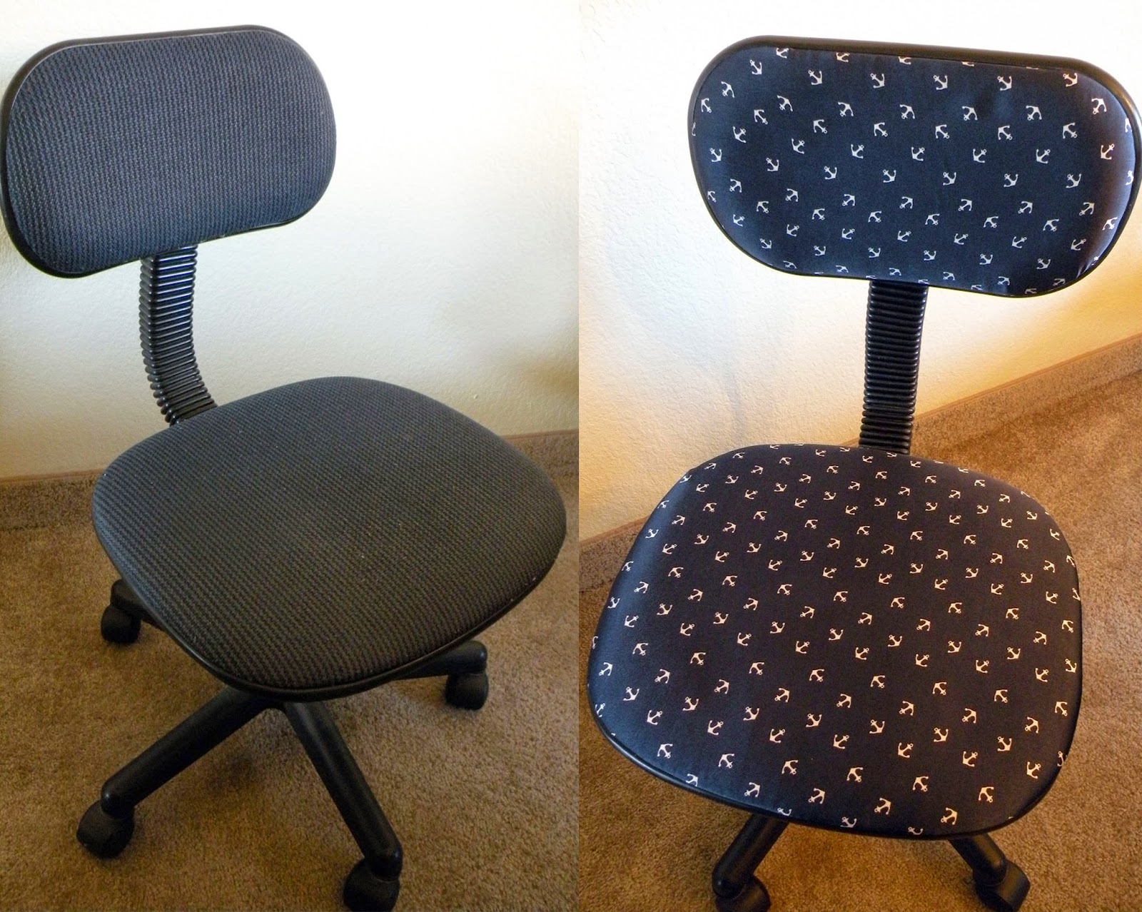 DIY Office Chair Reupholstery