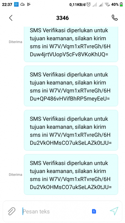 SMS Verifikasi Diperlukan Untuk Tujuan Keamanan | Gagal Aktivasi Mobile  Banking BNI - Jagoan Kode