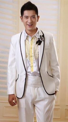 10 Model Desain Baju Jas Pengantin Pria Terkini Warna Putih 