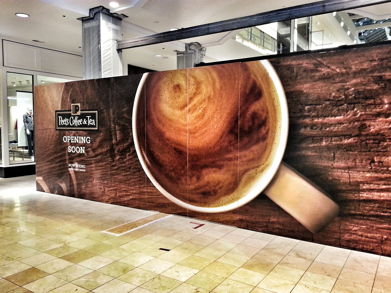 Robert Dyer Bethesda Row PEET'S COFFEE & TEA CONSTRUCTION UNDERWAY