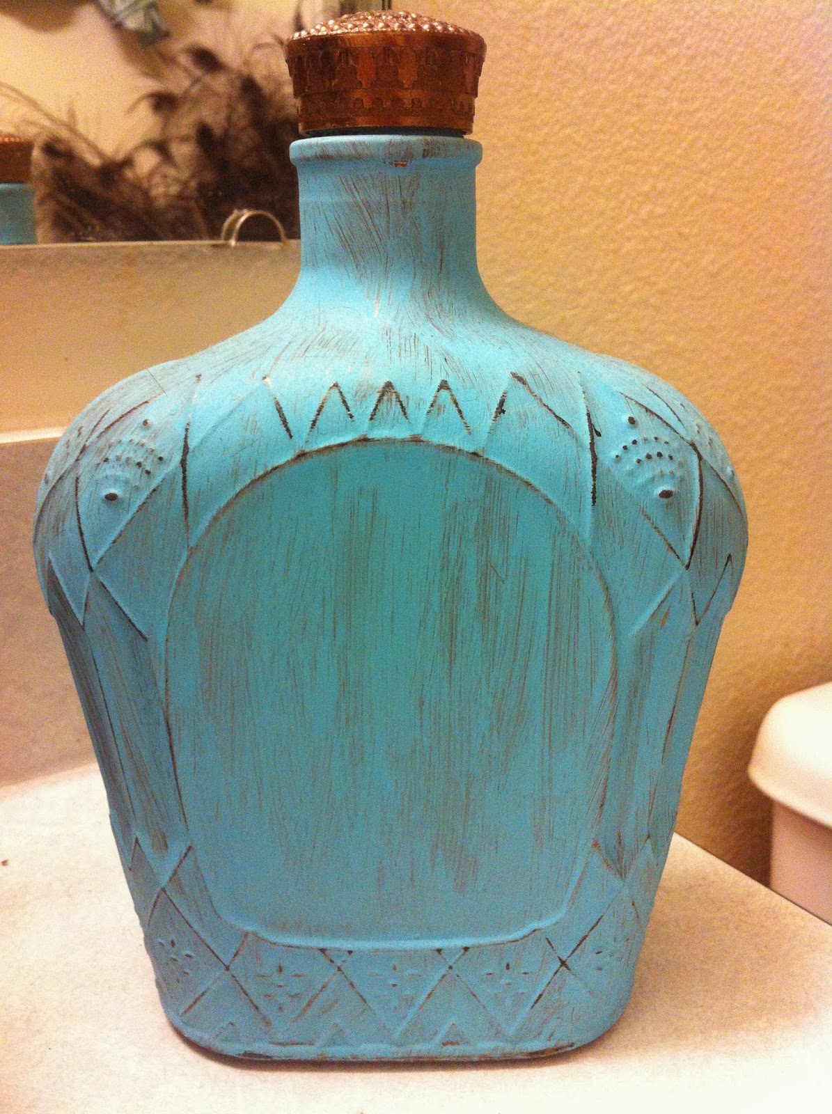 KatsKreativity DIY mouthwash bottle (liquor bottle)