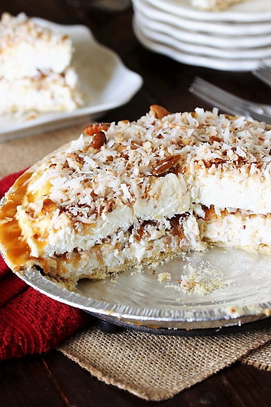 Frozen Coconut Caramel Pie The Kitchen is My Playground