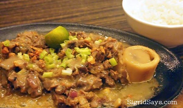 Sizzling kansi steak of Mushu - Bacolod restaurant