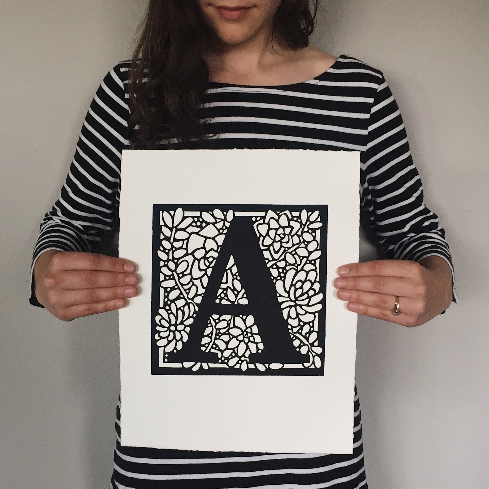 on good roads LINOCUT PRINTMAKING PROCESS