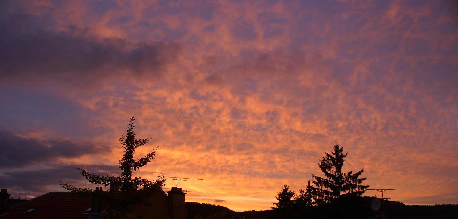 Un Dimanche en Lorraine Coucher de soleil à Vayringe (Nancy)